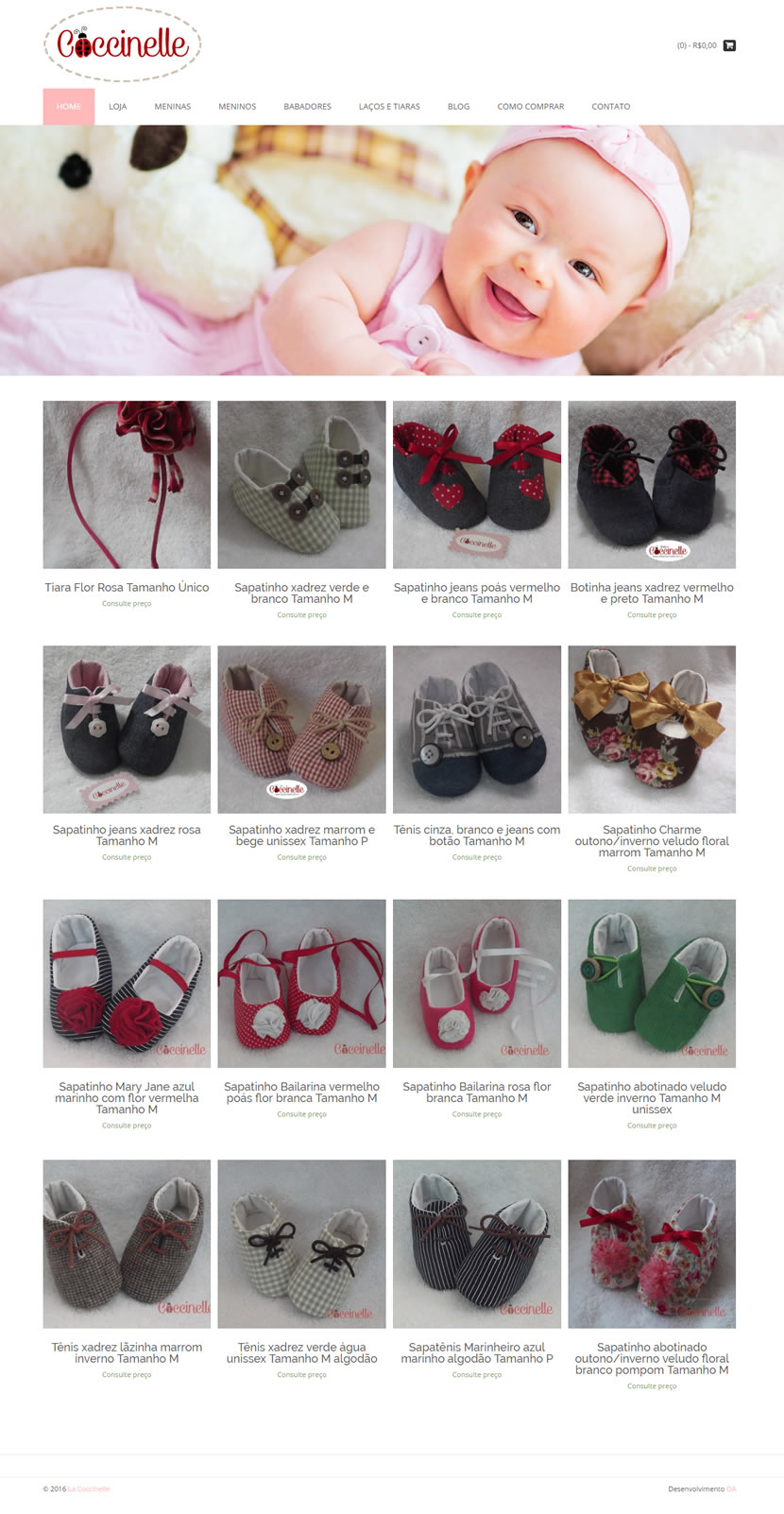 Loja virtual de produtos infantis La Coccinelle