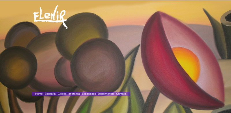 Site da artista plástica Elenir Teixeira
