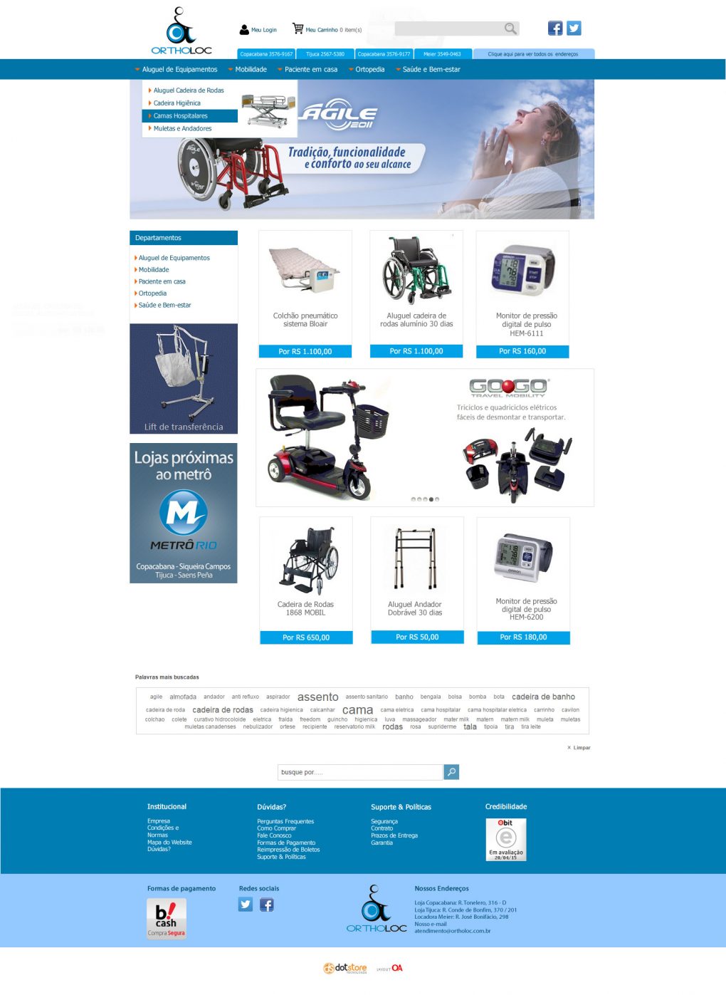 Personalização para lojas nas plataformas Dotstore, Fastcommerce, Tray, Uolhost, Rakuten e outras