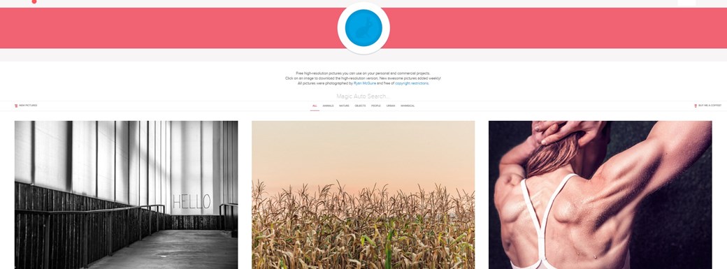 Gratisography traz fotografias de alta qualidade.