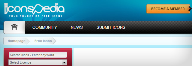 Na Icons Pedia usuários criam e disponibilizam ícones para uso.