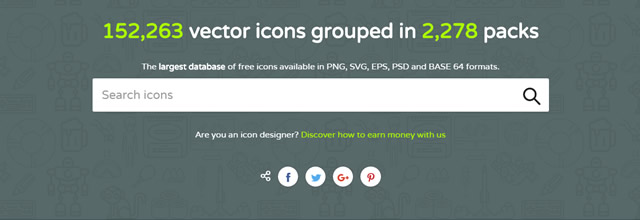 Flaticon é um dos maiores sites de busca de ícones grátis do mundo.
