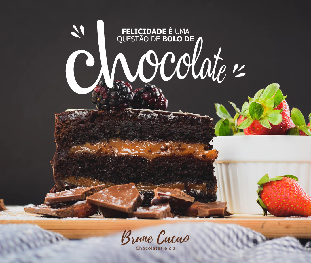 Imagem promocional para Facebook e Instagram para Brune Cacao