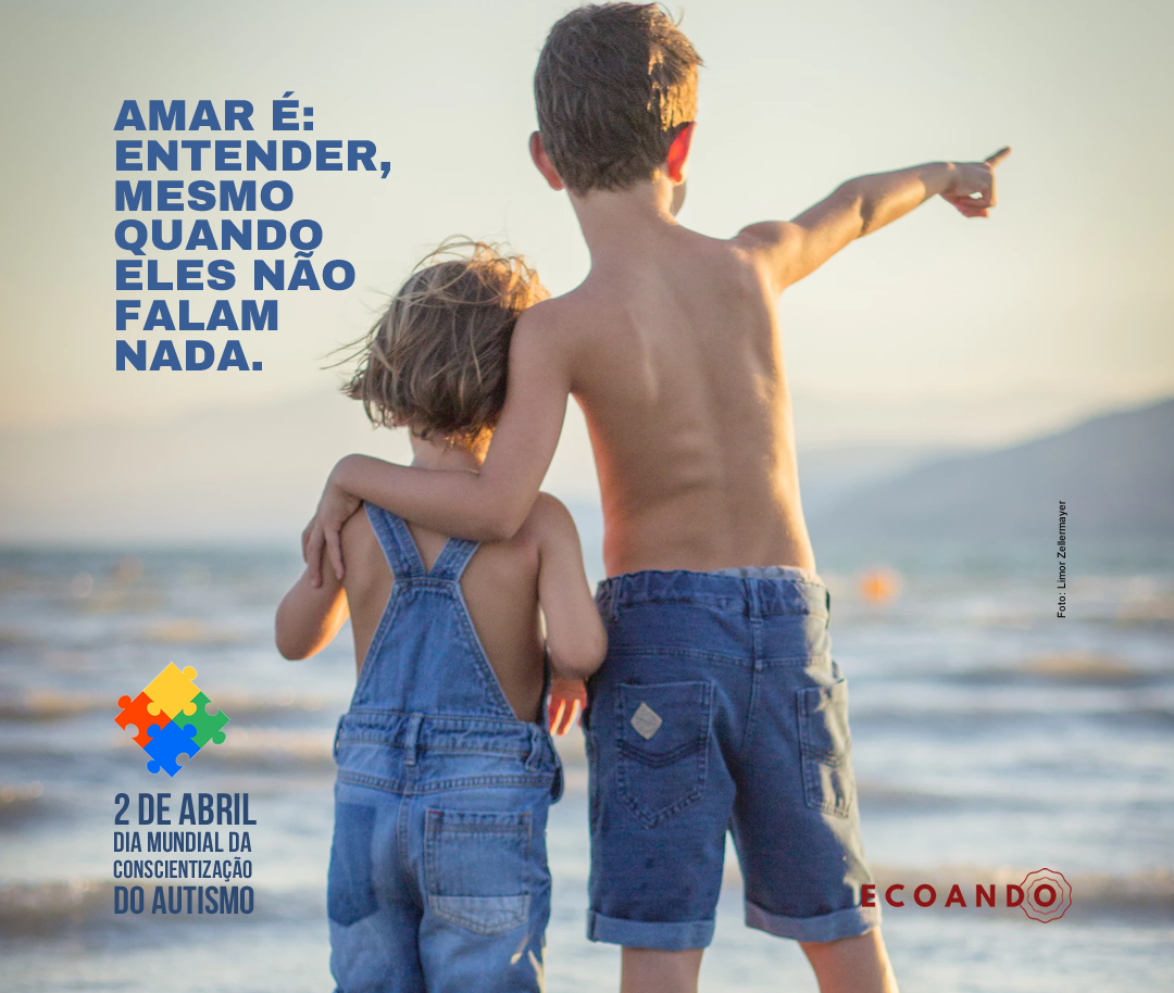 Flyer comemorativo Dia do Autismo para Instagram e Facebook para Ecoando