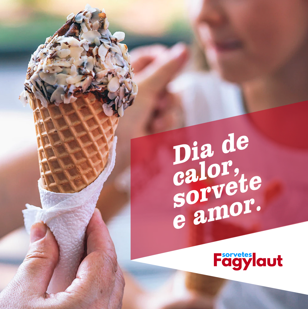 Imagem institucional para Instagram e Facebook para Sorvetes Fagylaut