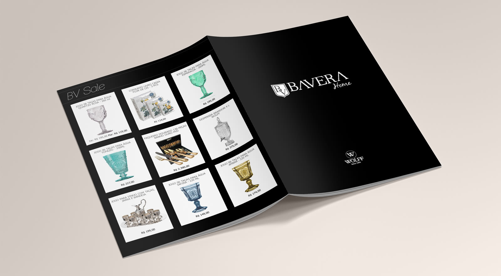 Catálogo para loja virtual Bavera Home