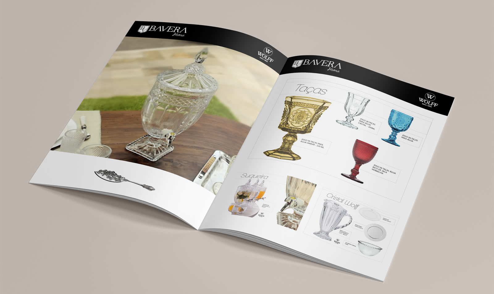 Catálogo para loja virtual Bavera Home