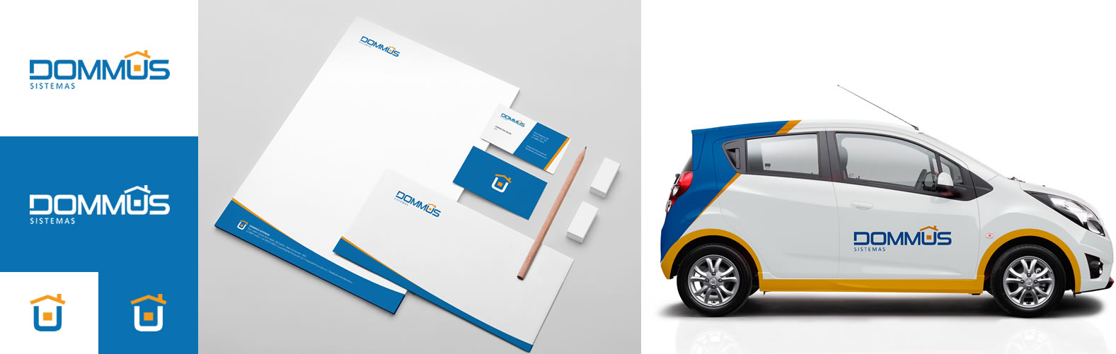 Projetos mais recentes Criação de logotipo e identidade visual para Dommus Sistemas, empresa mineira especializada em soluções e sistemas de gestão para construtoras e incorporadoras.