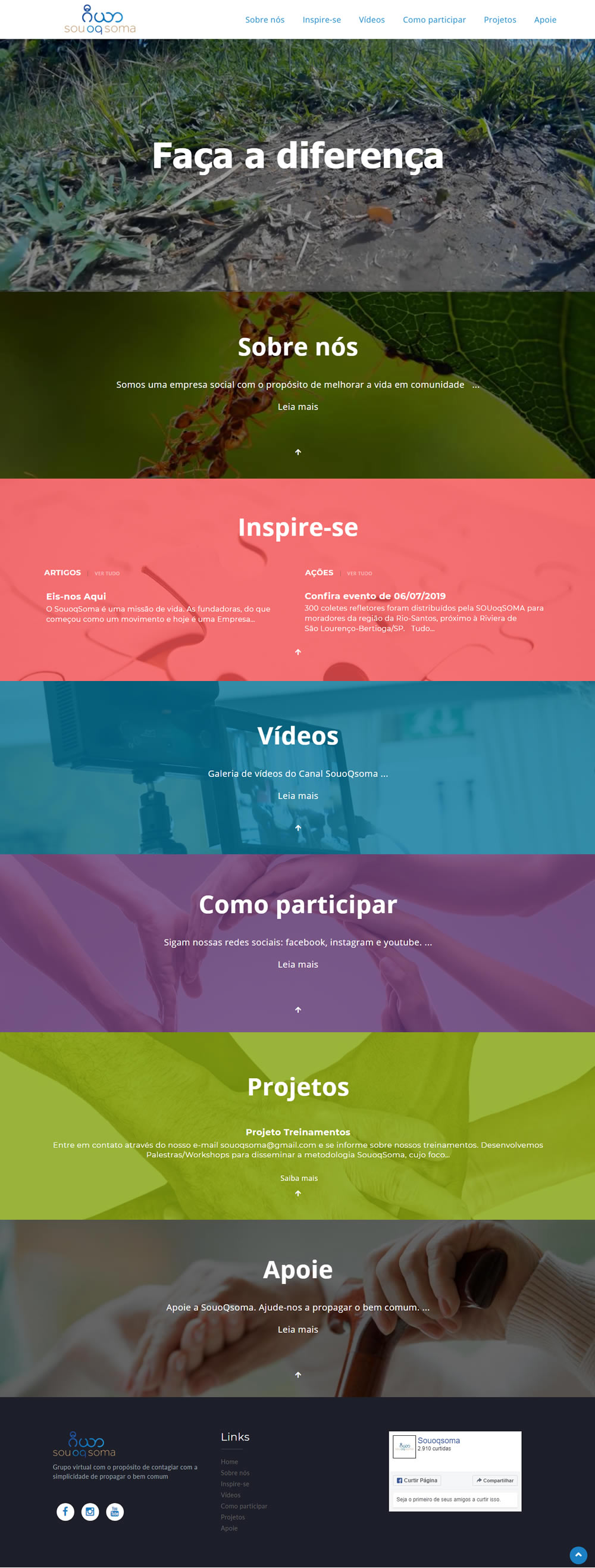 Site da ONG SouoQsoma