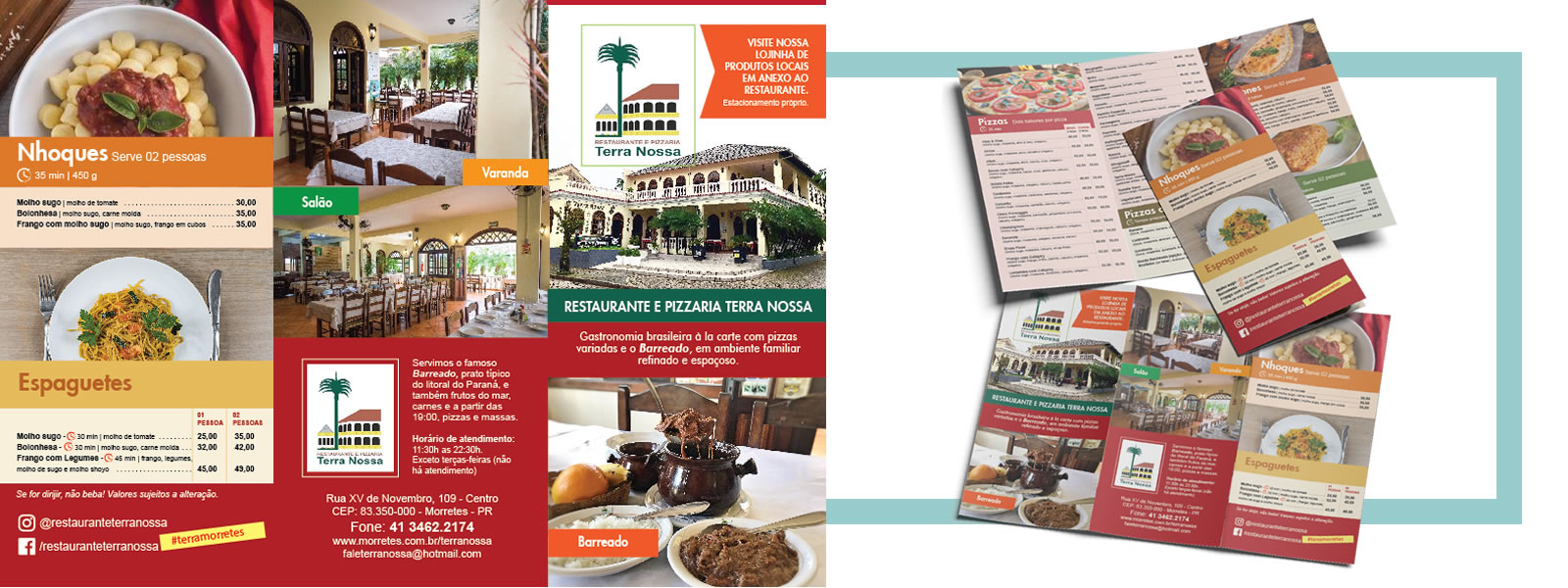 Folder para Pizzaria Terra Nossa - A4